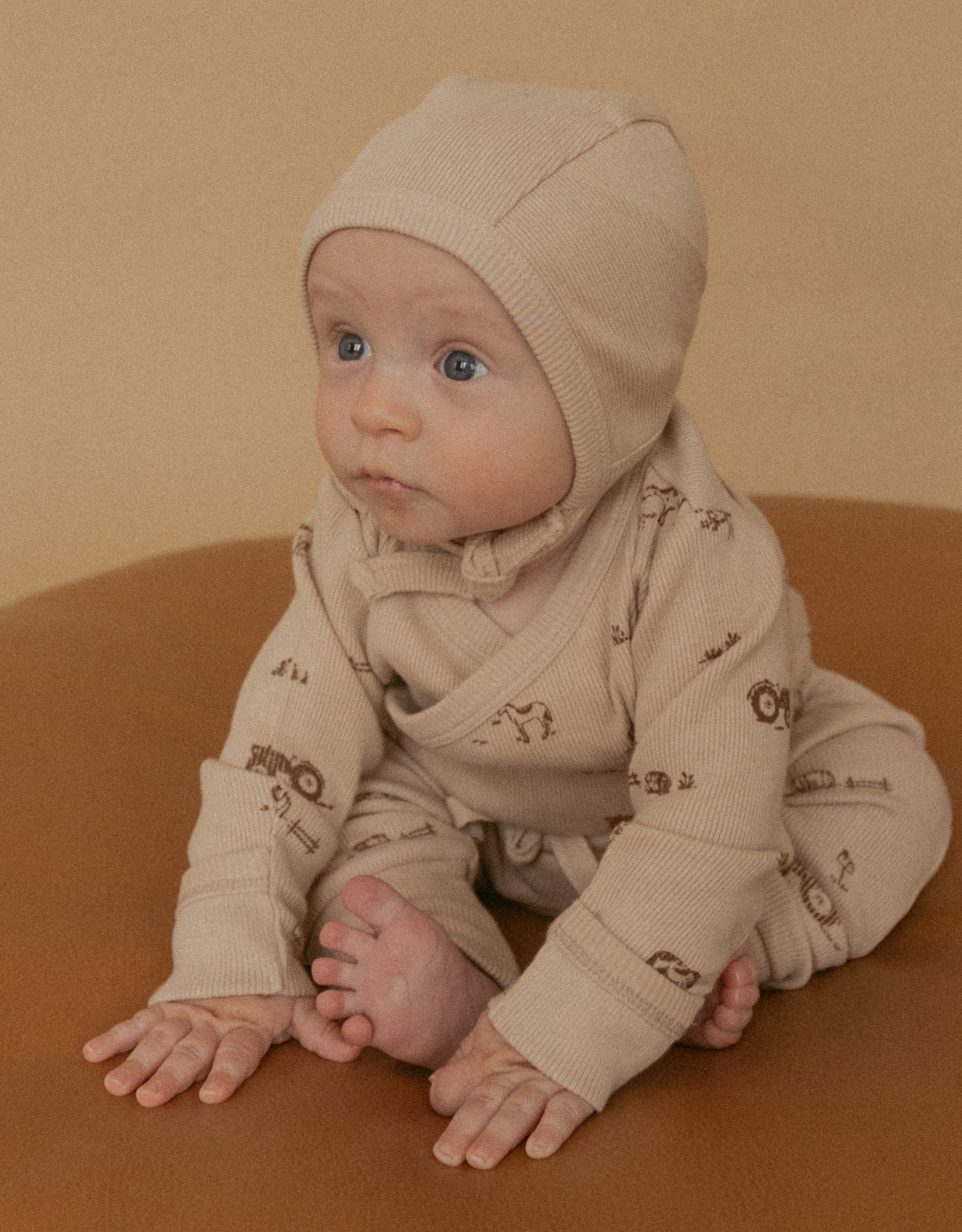 MakeMake Organics Farm Kimono Onesie & Pants Set