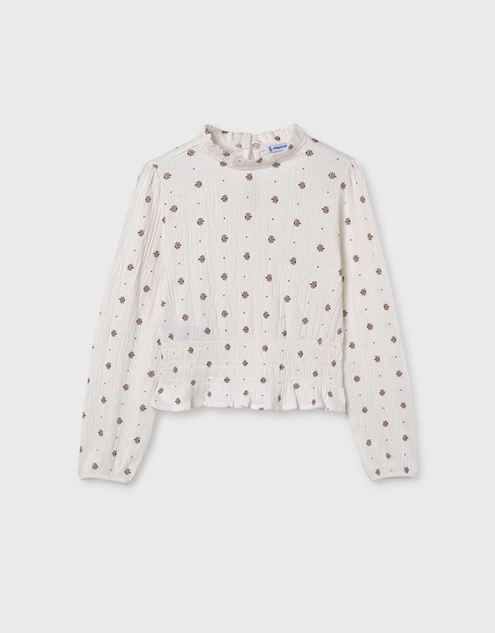 Mayoral Natural Pattern Long Sleeve Tween