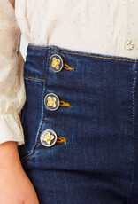 Abel & Lula Dark Denim Wide Leg Pant