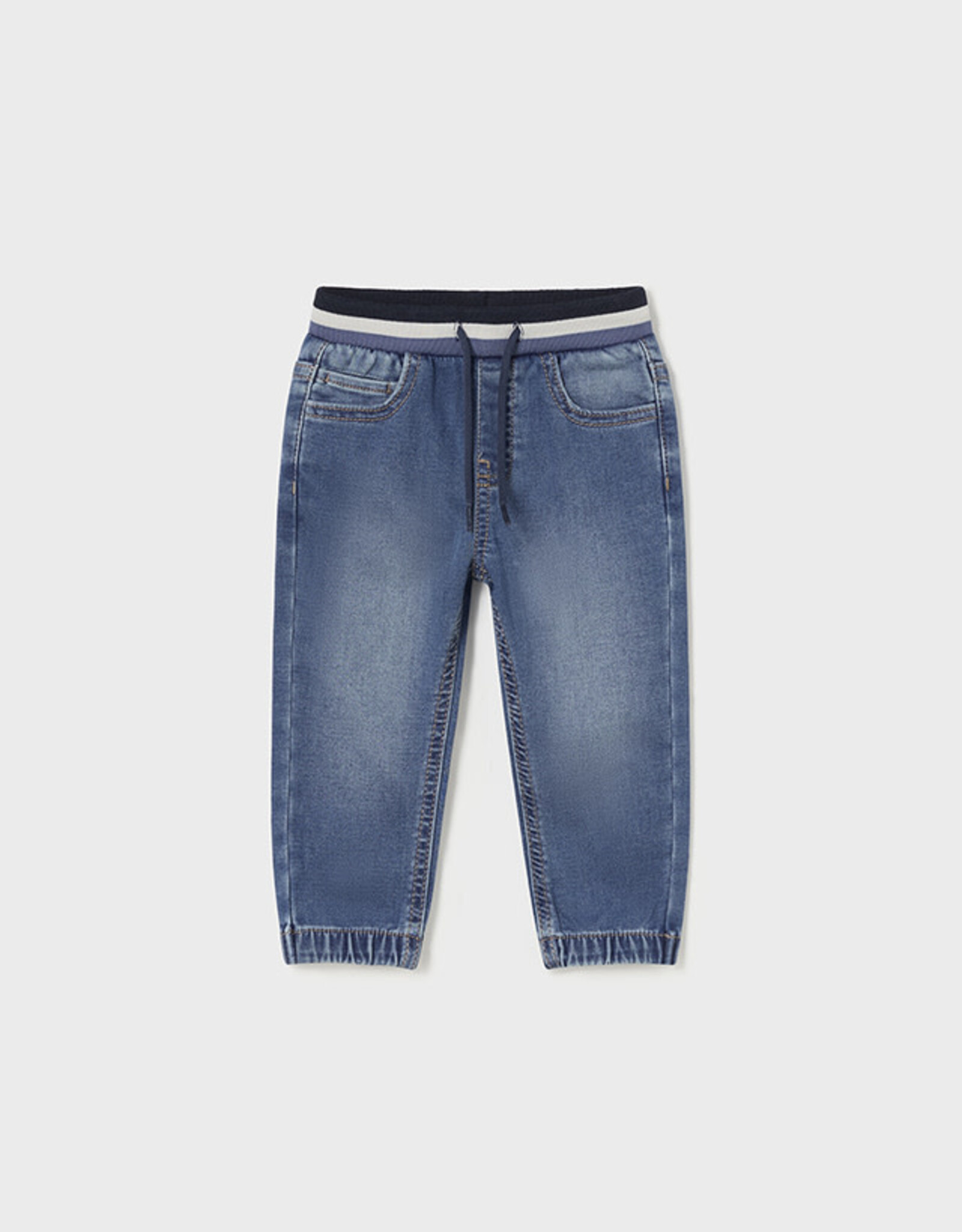 Mayoral Medium Wash Toddler Boy Denim Joggers