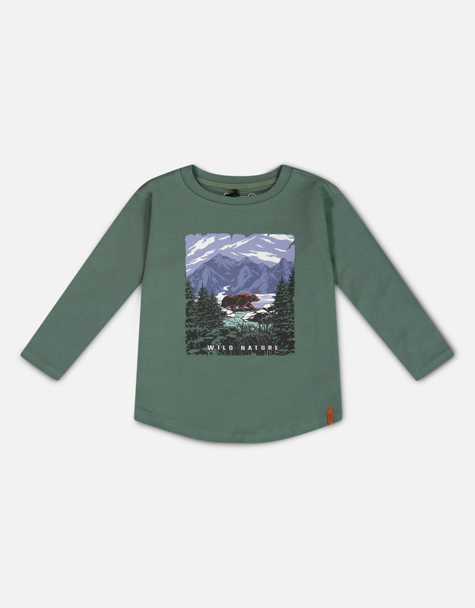 Deux Par Deux Dark Forest Wild Nature LS Tee