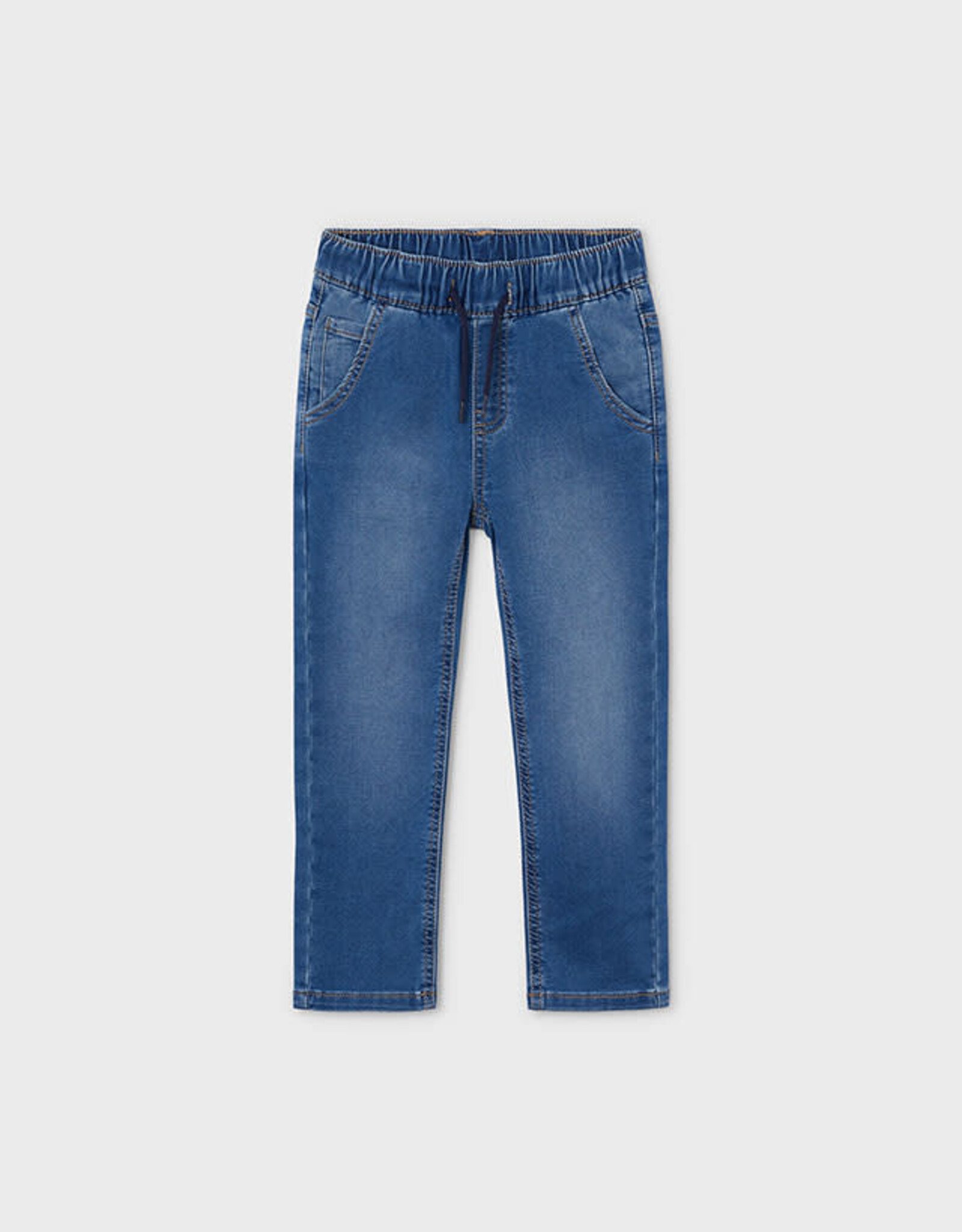 Mayoral Boys Medium Wash Soft Denim Joggers