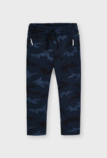 Mayoral Indigo Camo Printed Knit Pant