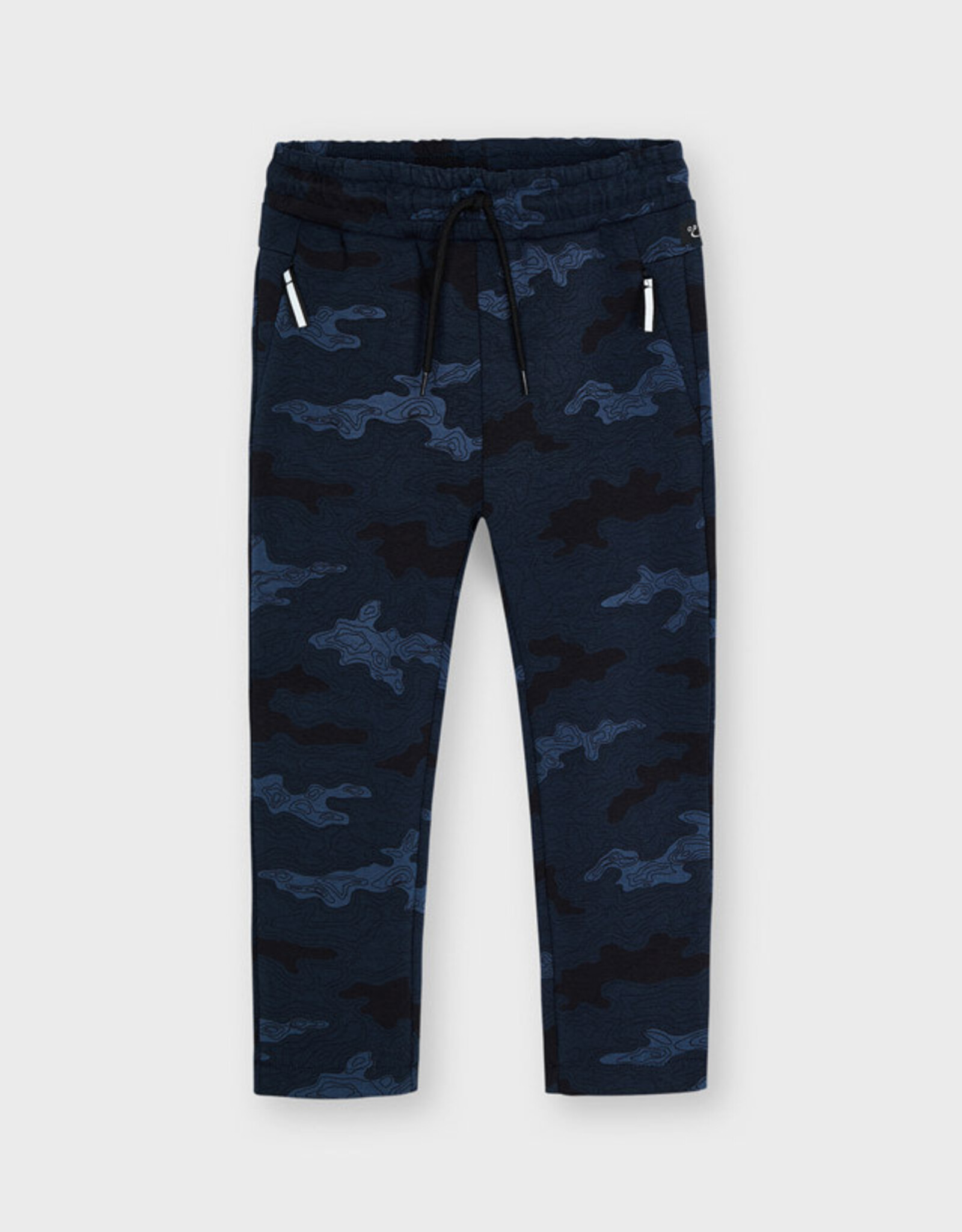 Mayoral Indigo Camo Printed Knit Pant
