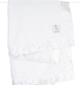 Little Giraffe White Chenille Blanket