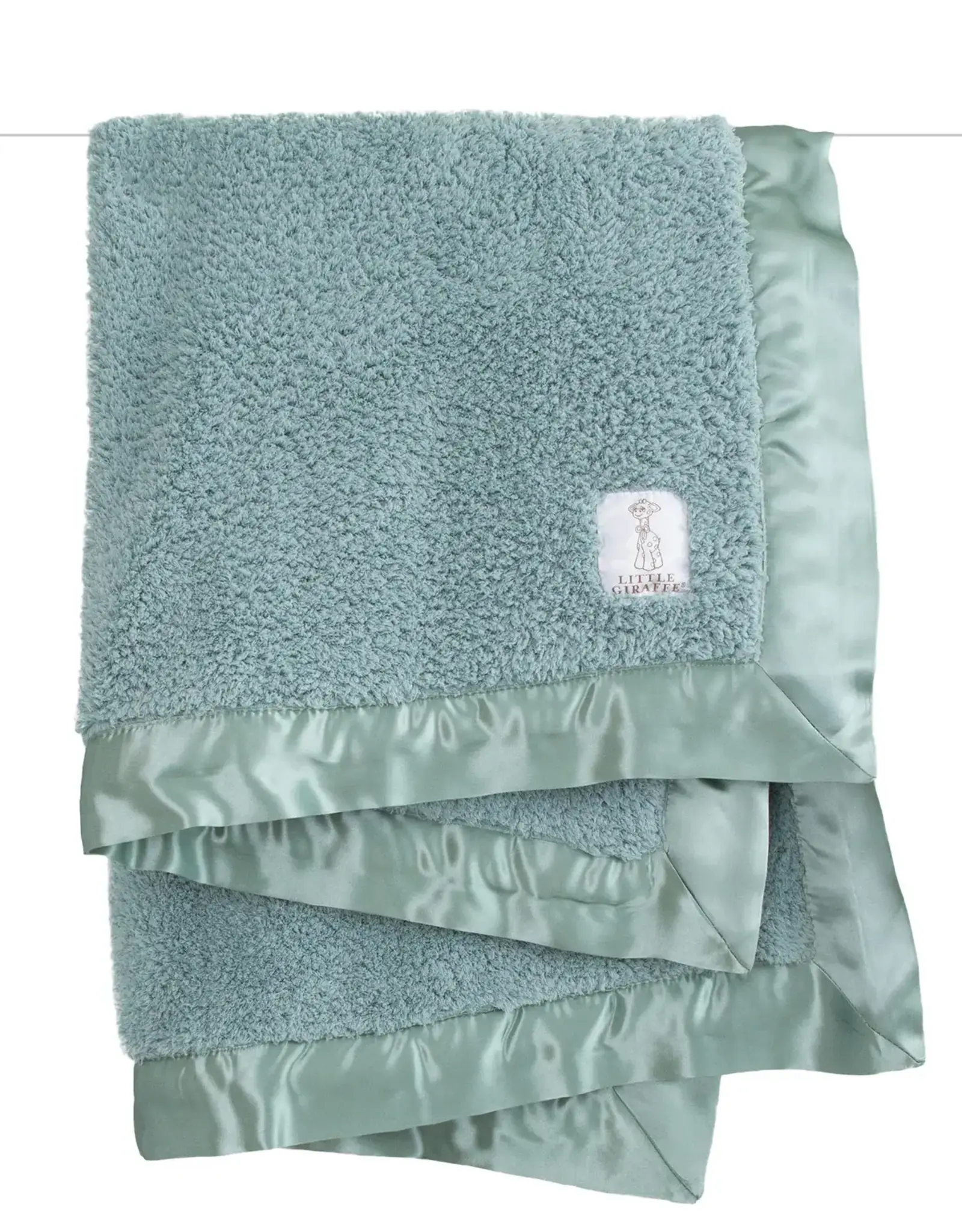 Little Giraffe Sage Chenille Blanket