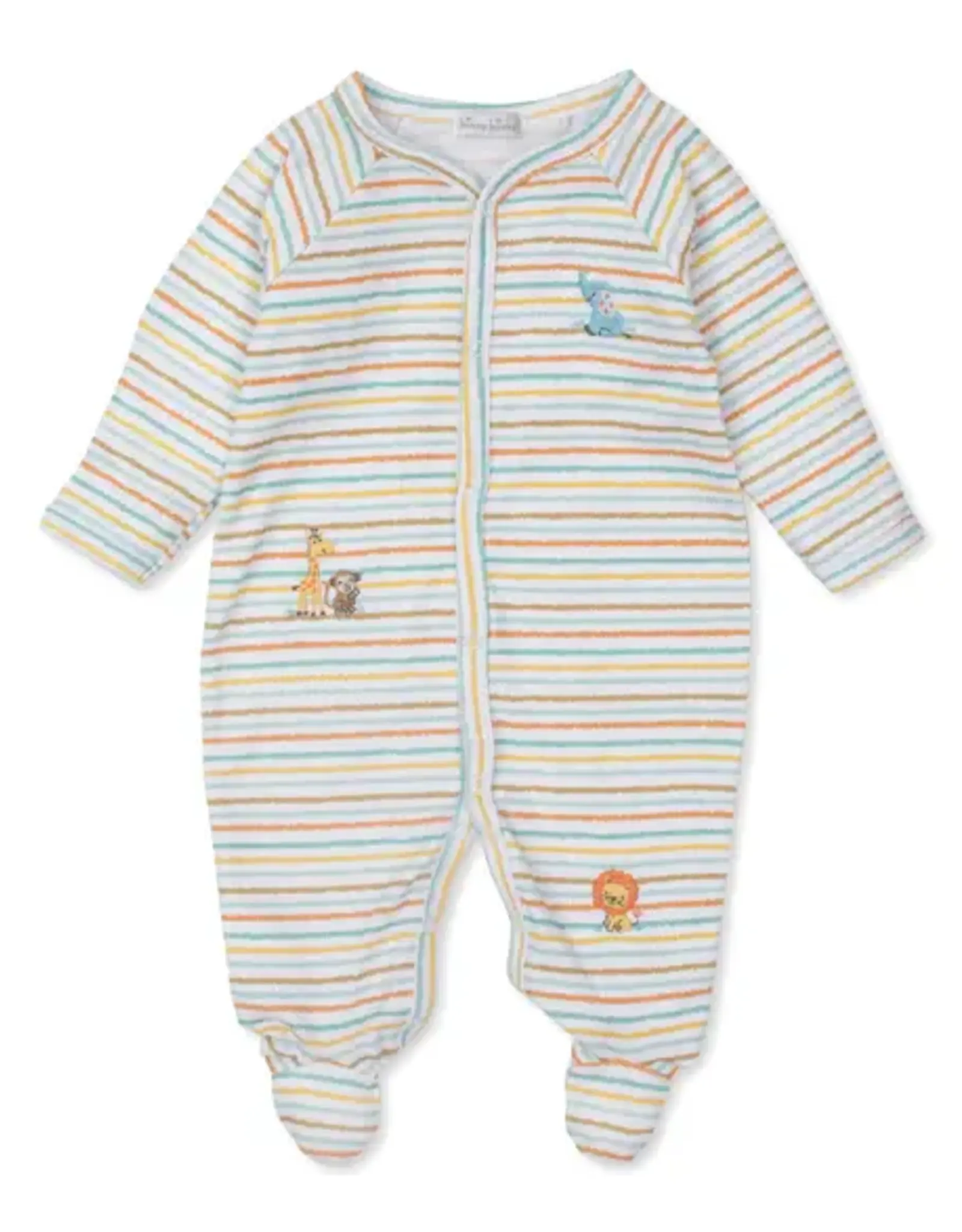 Kissy Kissy Safari Striped Snap-up Footie