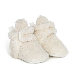 Robeez Sherpa Snap Booties Ivory