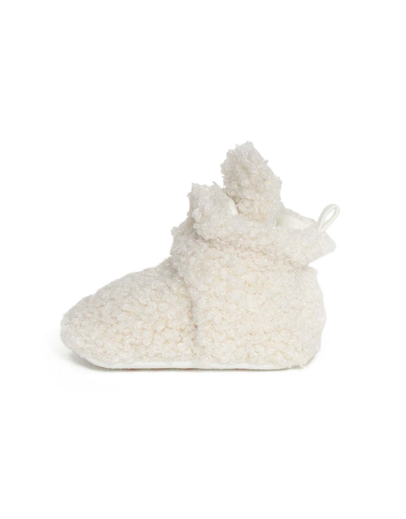 Robeez Sherpa Snap Booties Ivory