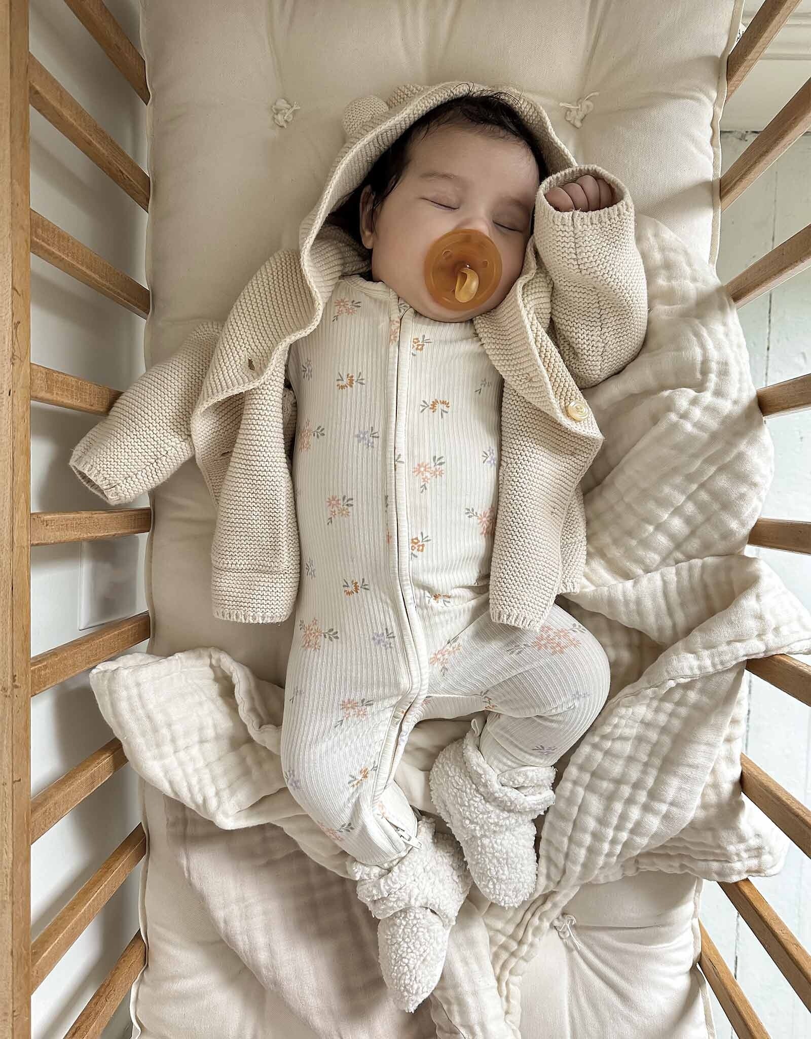 Robeez Sherpa Snap Booties Ivory