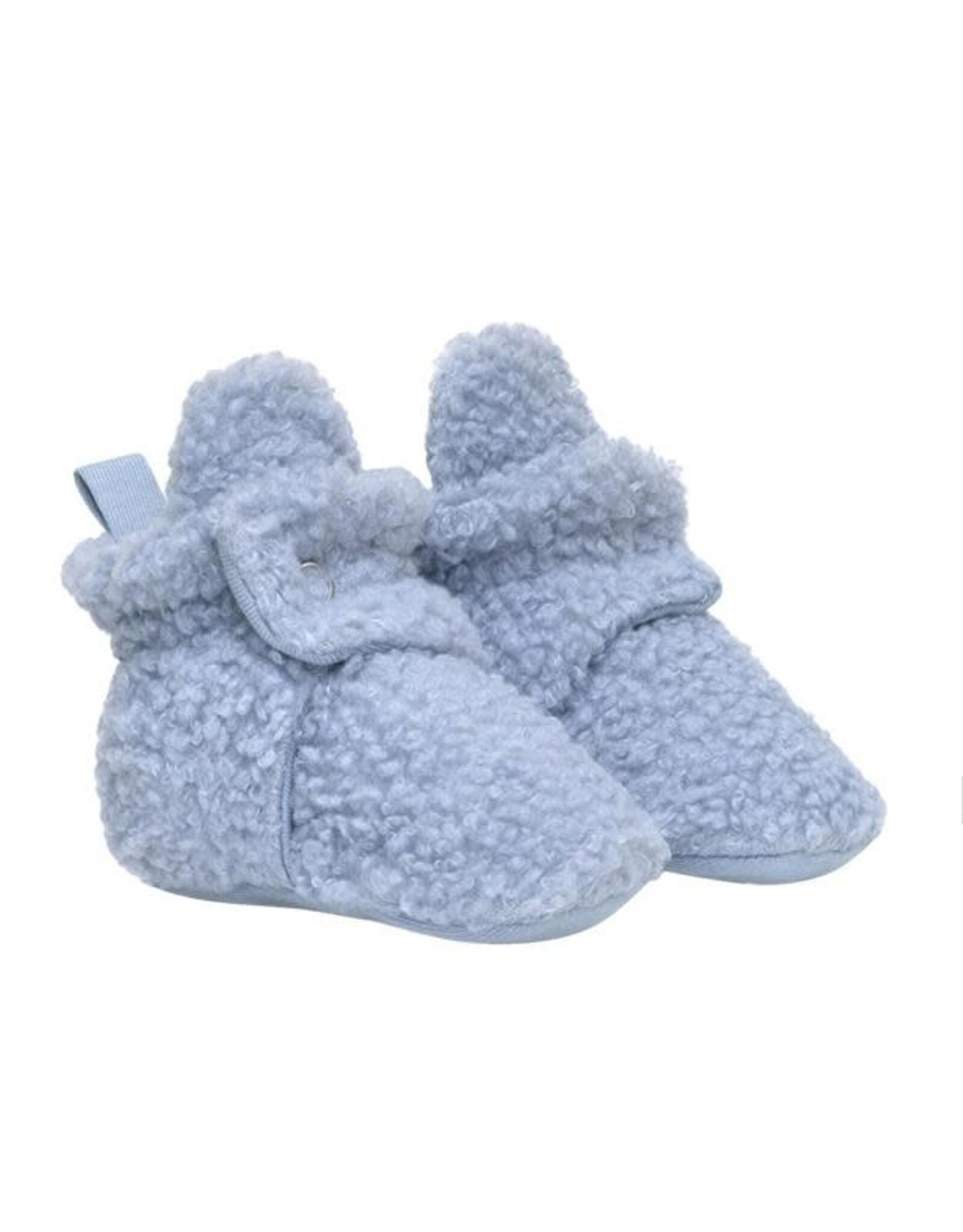 Robeez Sherpa Snap Booties Light Blue