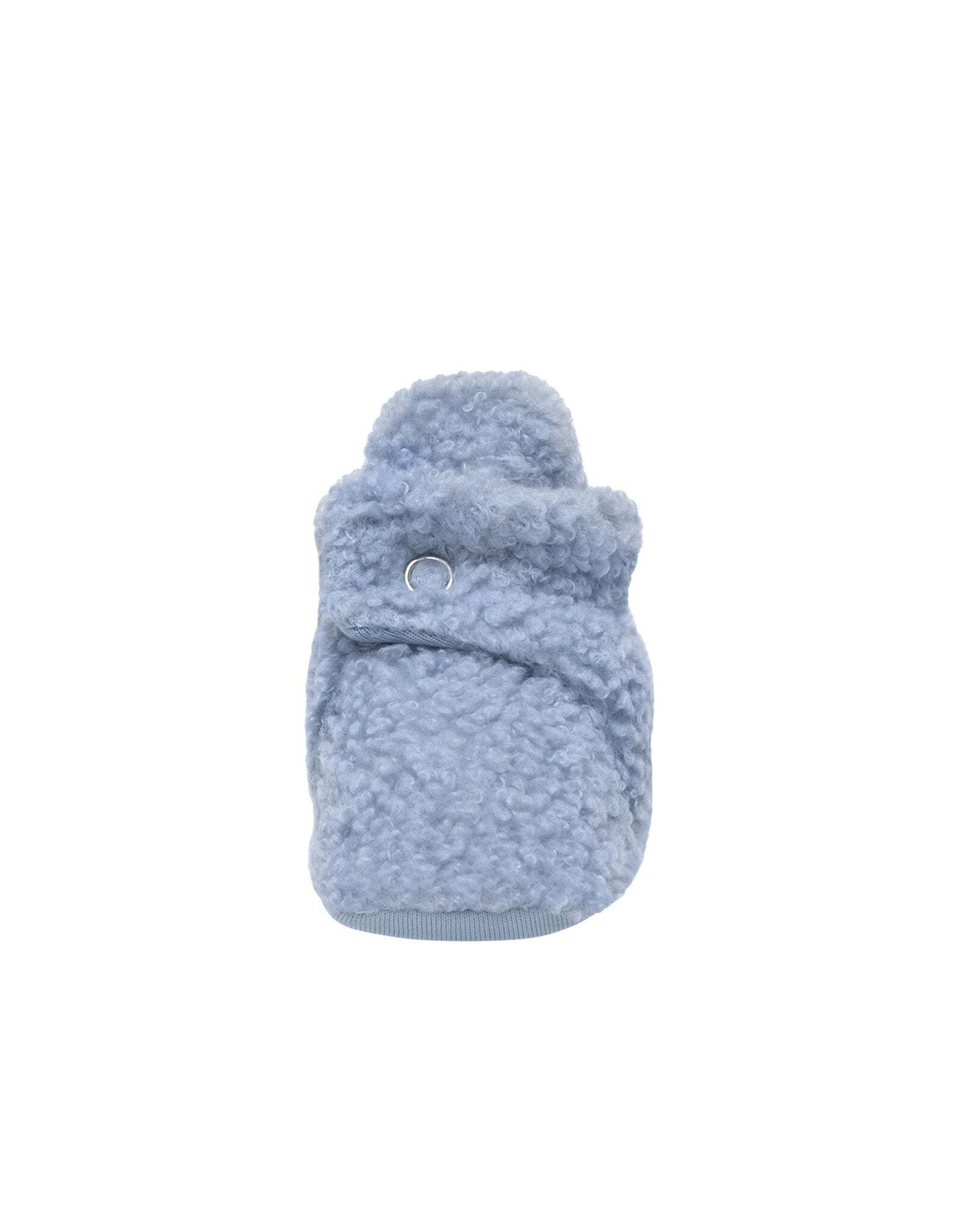 Robeez Sherpa Snap Booties Light Blue