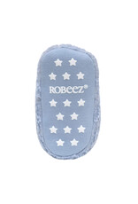 Robeez Sherpa Snap Booties Light Blue