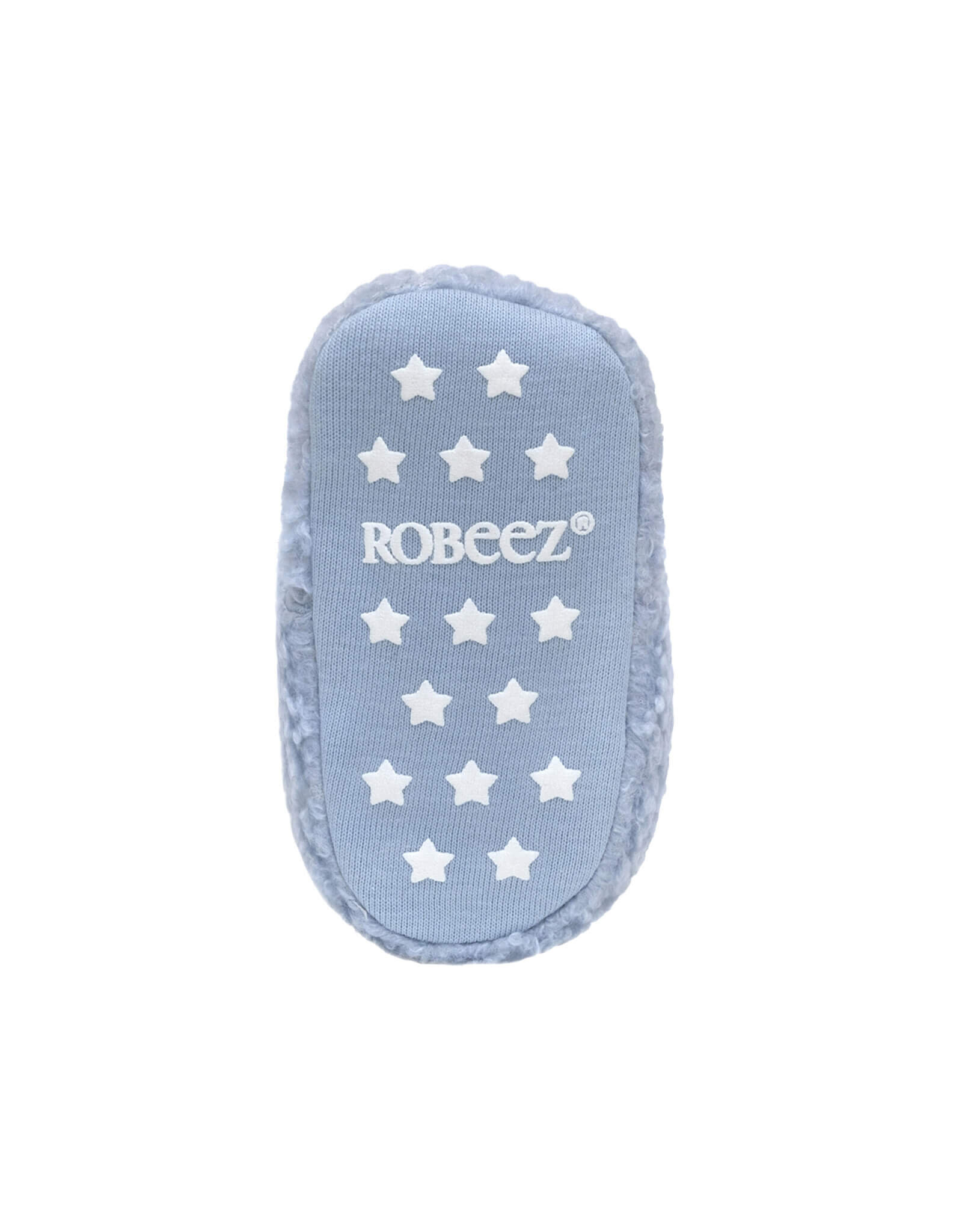 Robeez Sherpa Snap Booties Light Blue