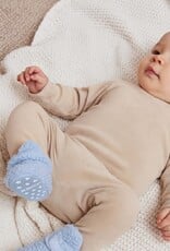 Robeez Sherpa Snap Booties Light Blue