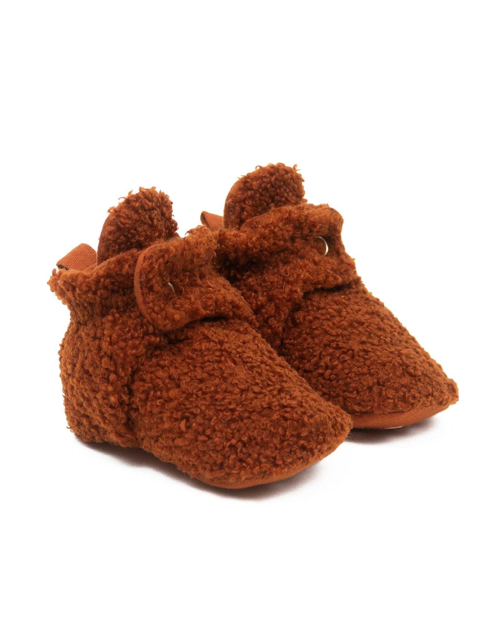 Robeez Sherpa Snap Booties Ginger