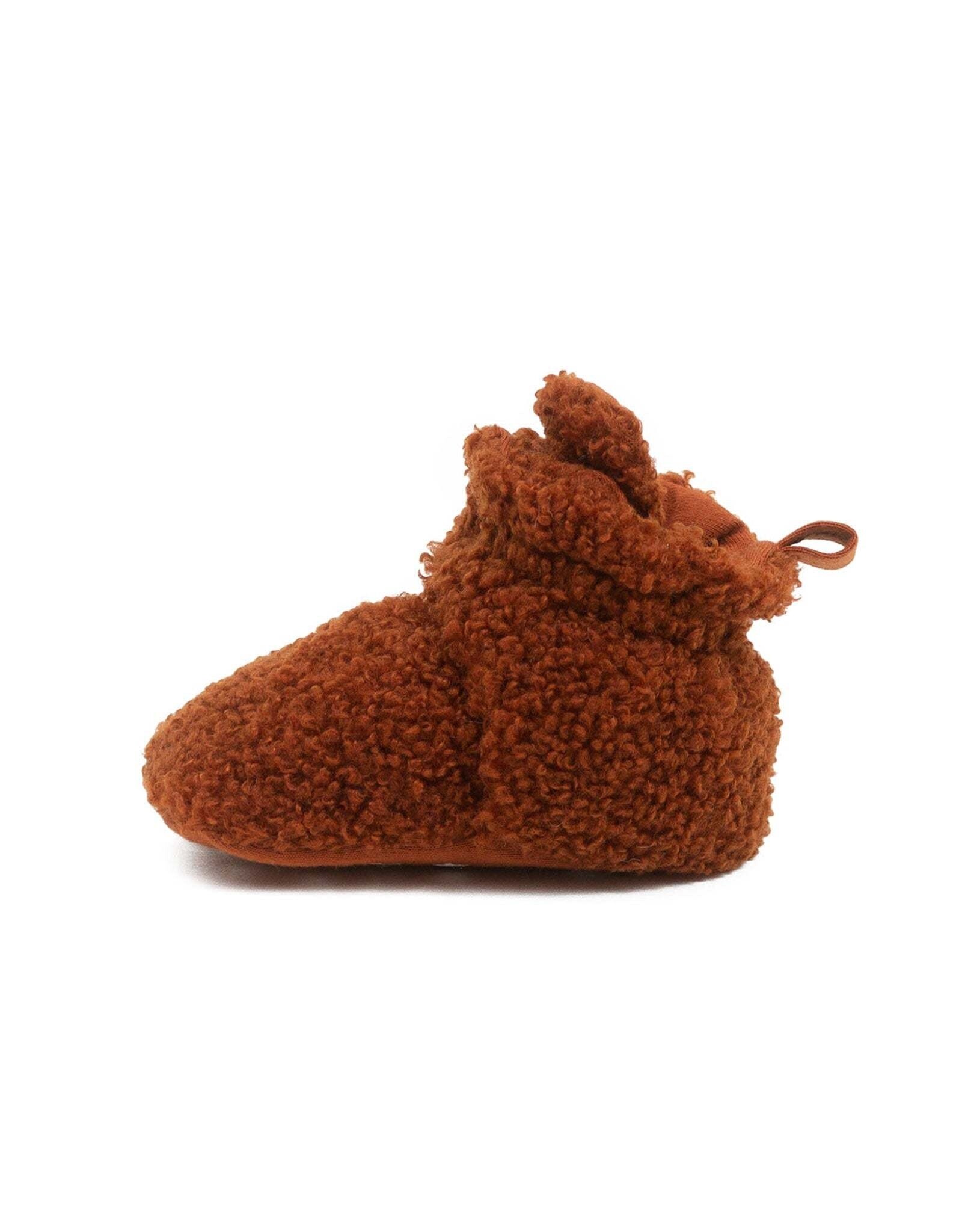 Robeez Sherpa Snap Booties Ginger