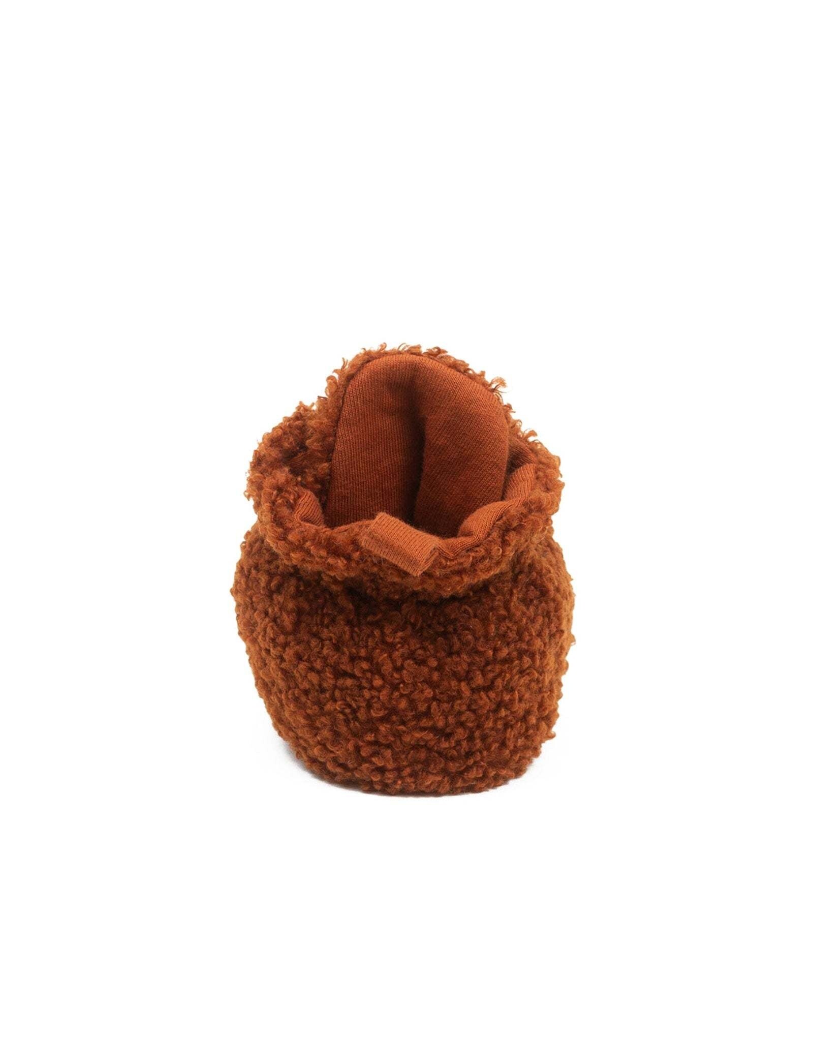 Robeez Sherpa Snap Booties Ginger