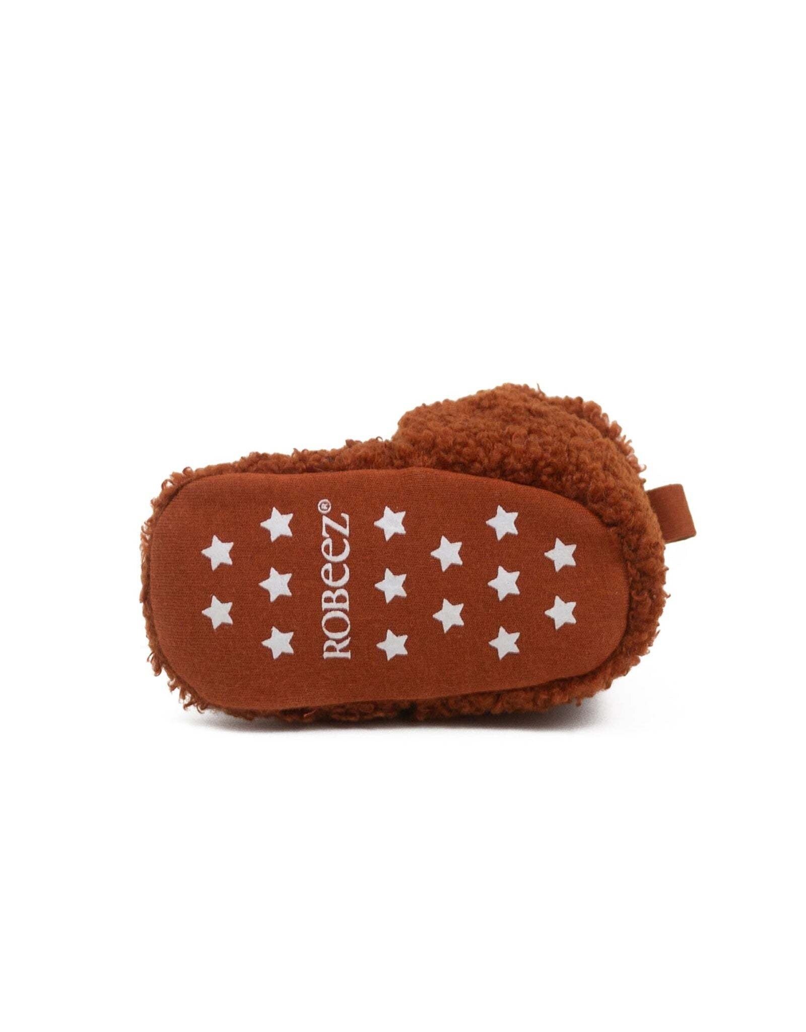 Robeez Sherpa Snap Booties Ginger