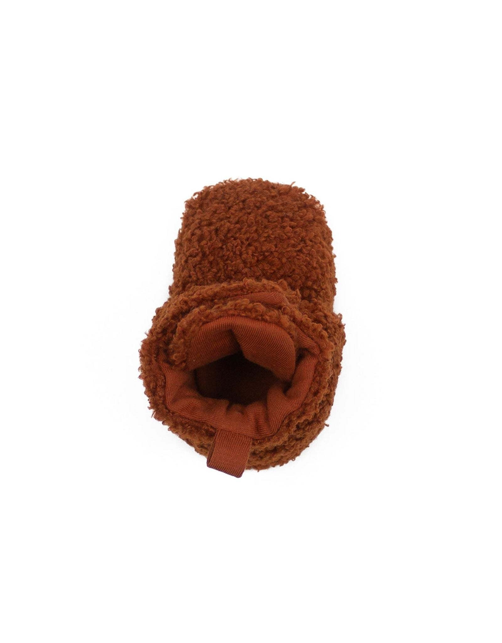 Robeez Sherpa Snap Booties Ginger