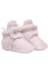 Robeez Sherpa Snap Booties Pastel Pink