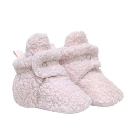Robeez Sherpa Snap Booties Pastel Pink