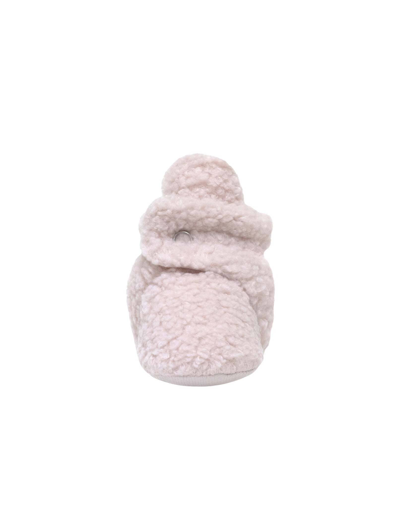 Robeez Sherpa Snap Booties Pastel Pink