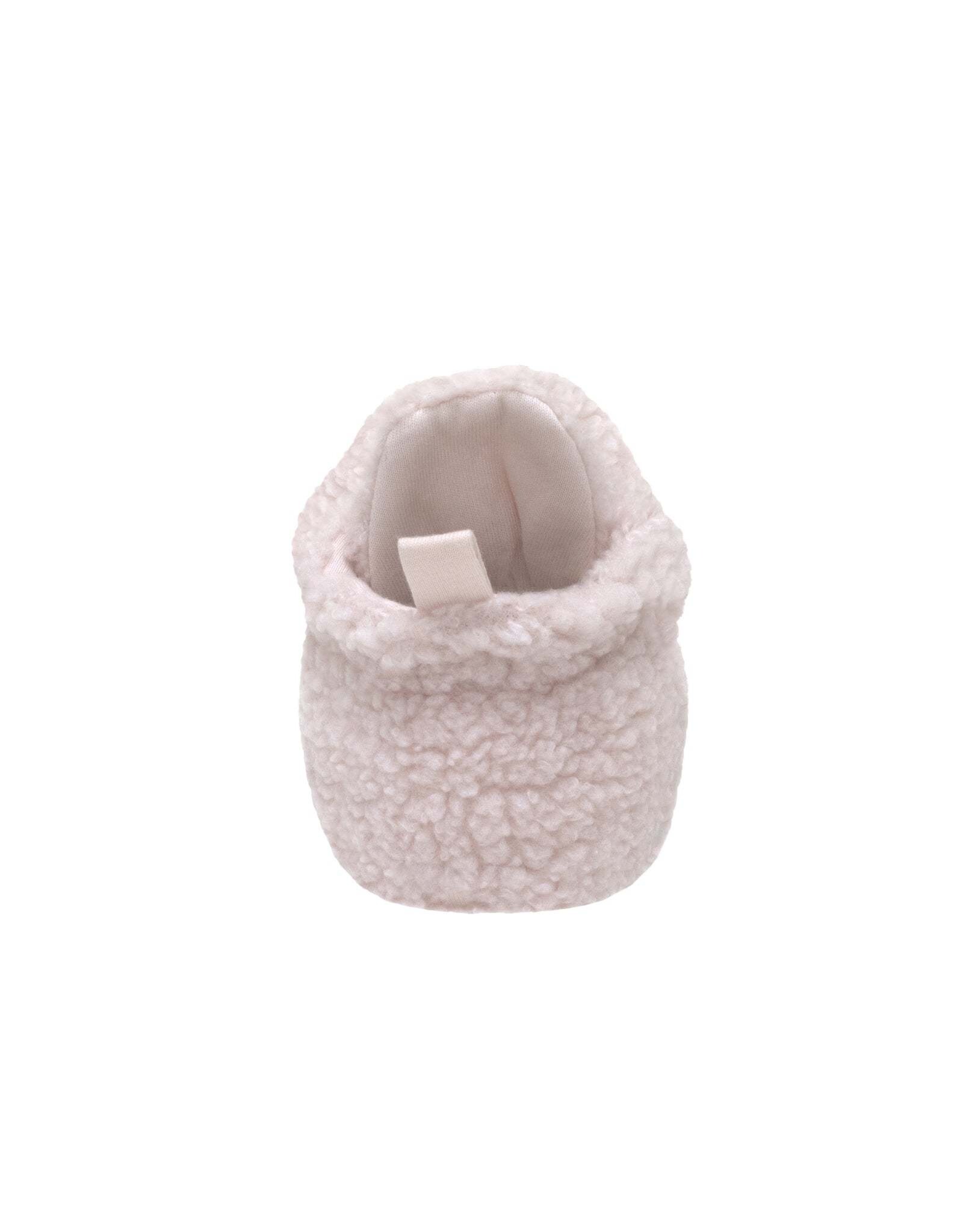 Robeez Sherpa Snap Booties Pastel Pink