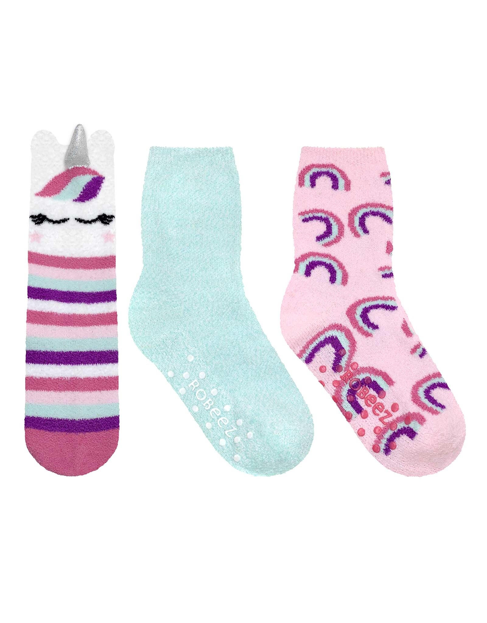 Robeez Rainbow Unicorn Cozy Socks