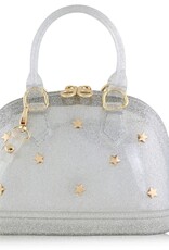 Carrying Kind Silver Cate with Gold Stars