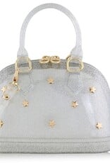 Silver Cate with Gold Stars