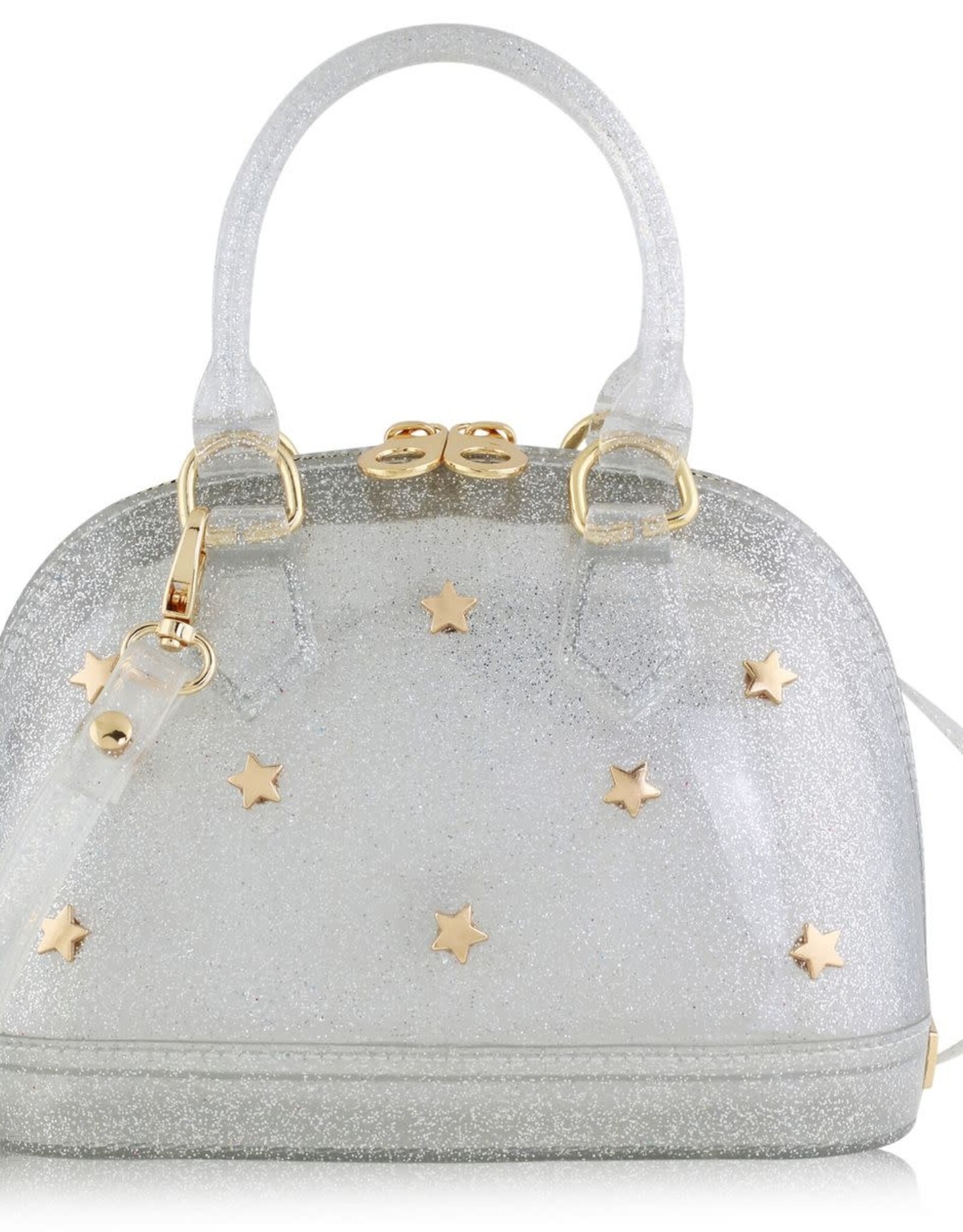 Carrying Kind Silver Cate with Gold Stars
