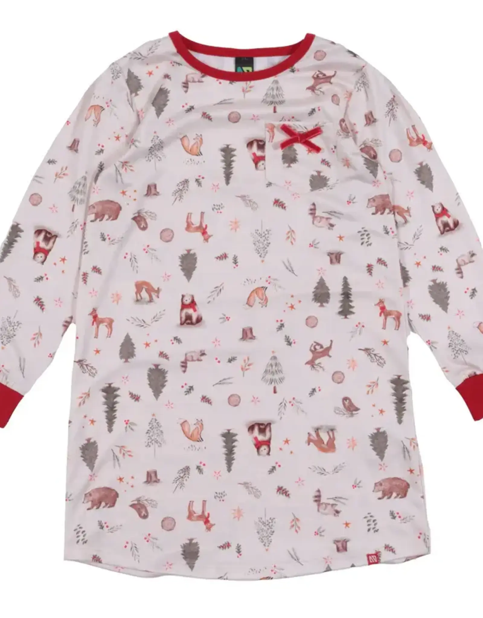 Noruk Christmas Forest Creatures Nightdress