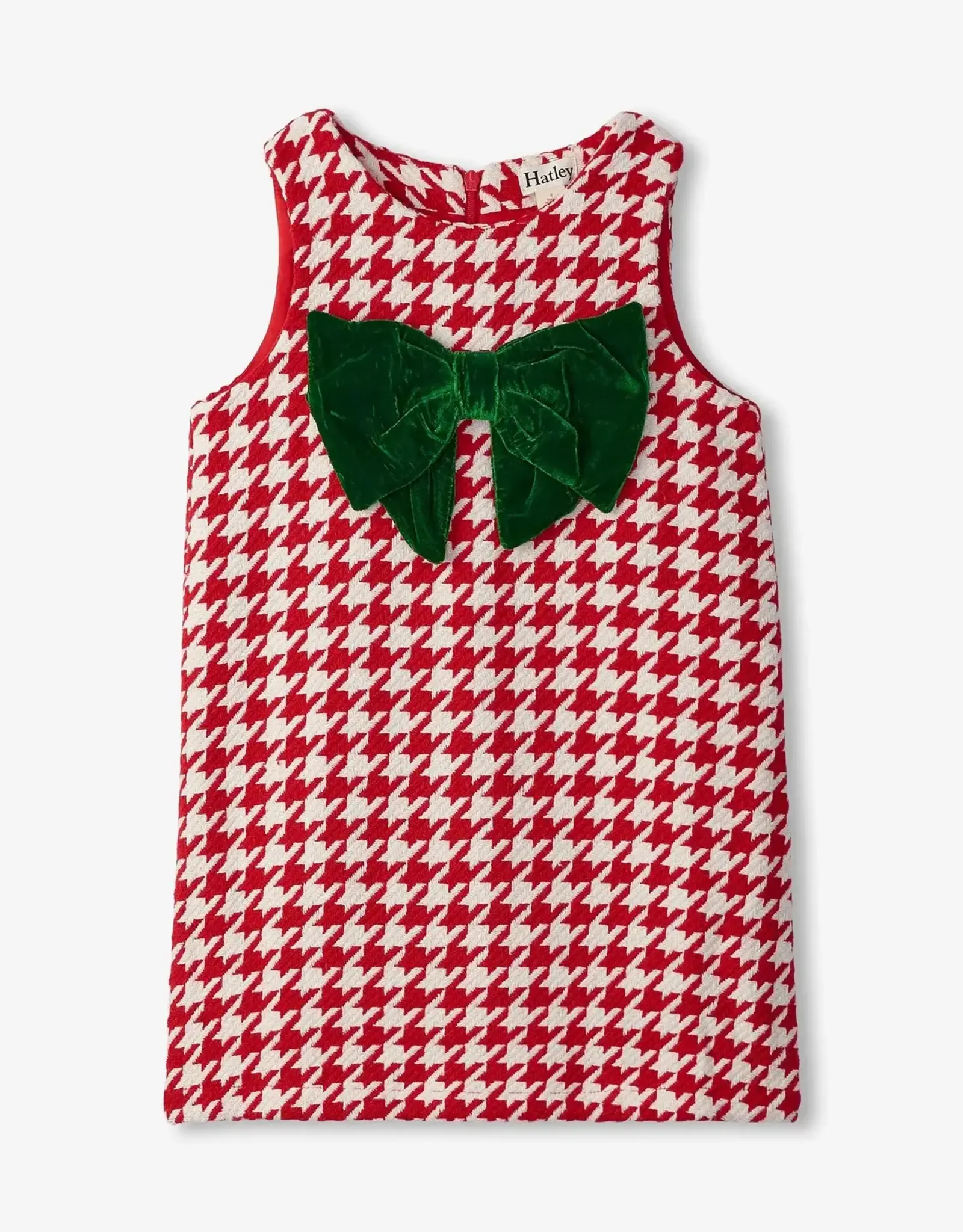 Hatley Big Bow Houndstooth Dress