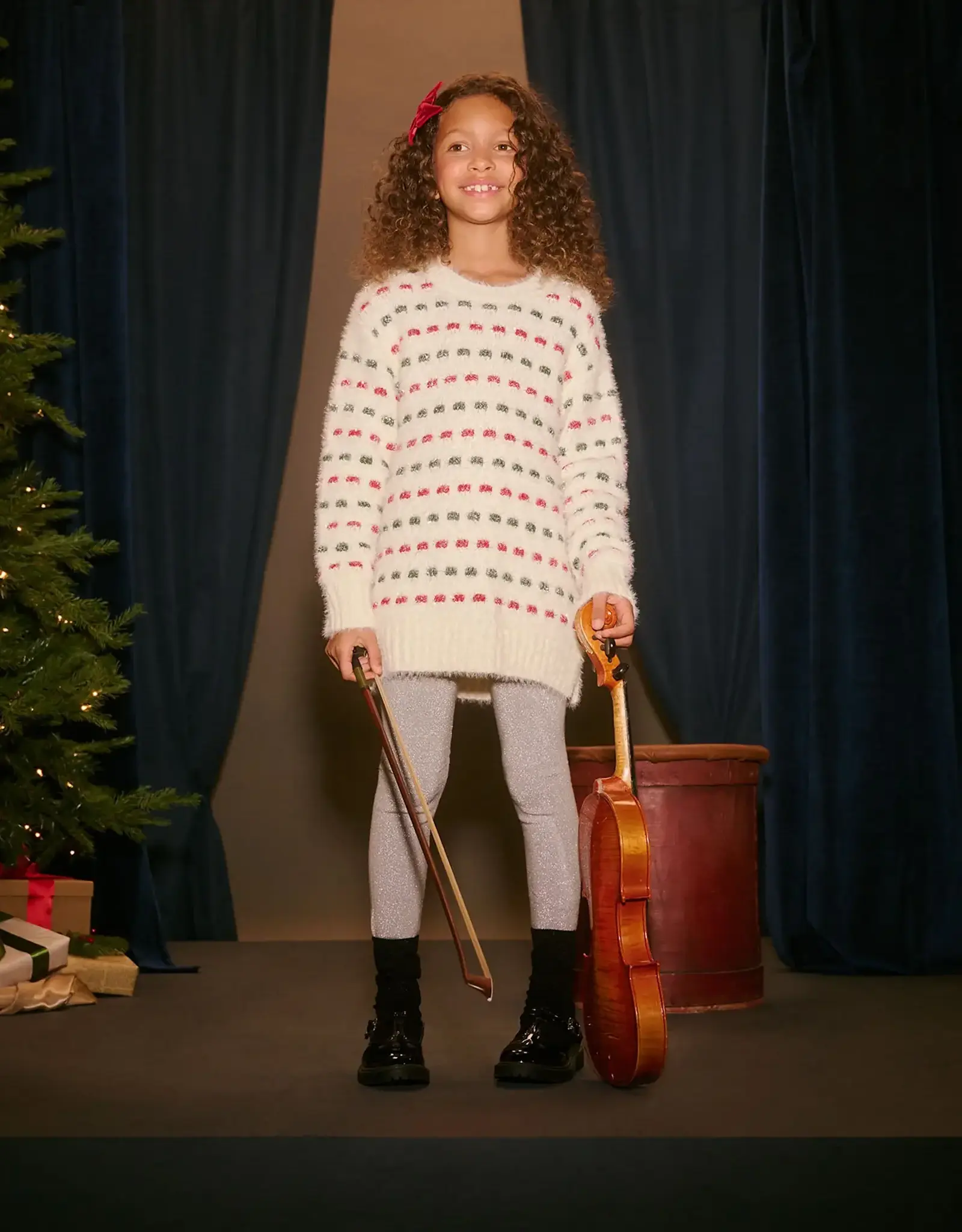 Hatley Holiday Basket Weave Sweater Tunic