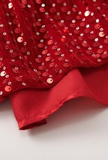 Hatley Red Sequins Velvet Dress