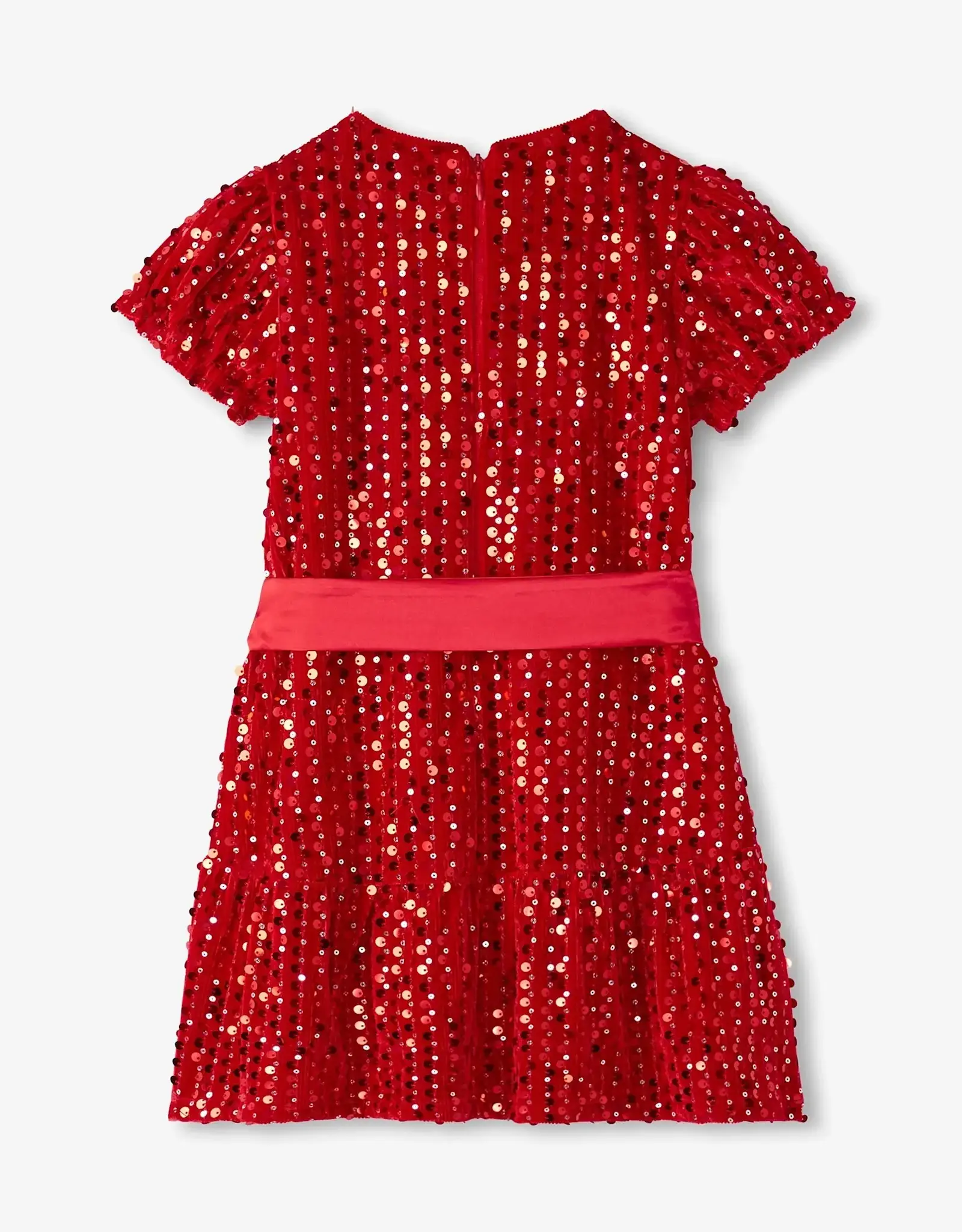 Hatley Red Sequins Velvet Dress