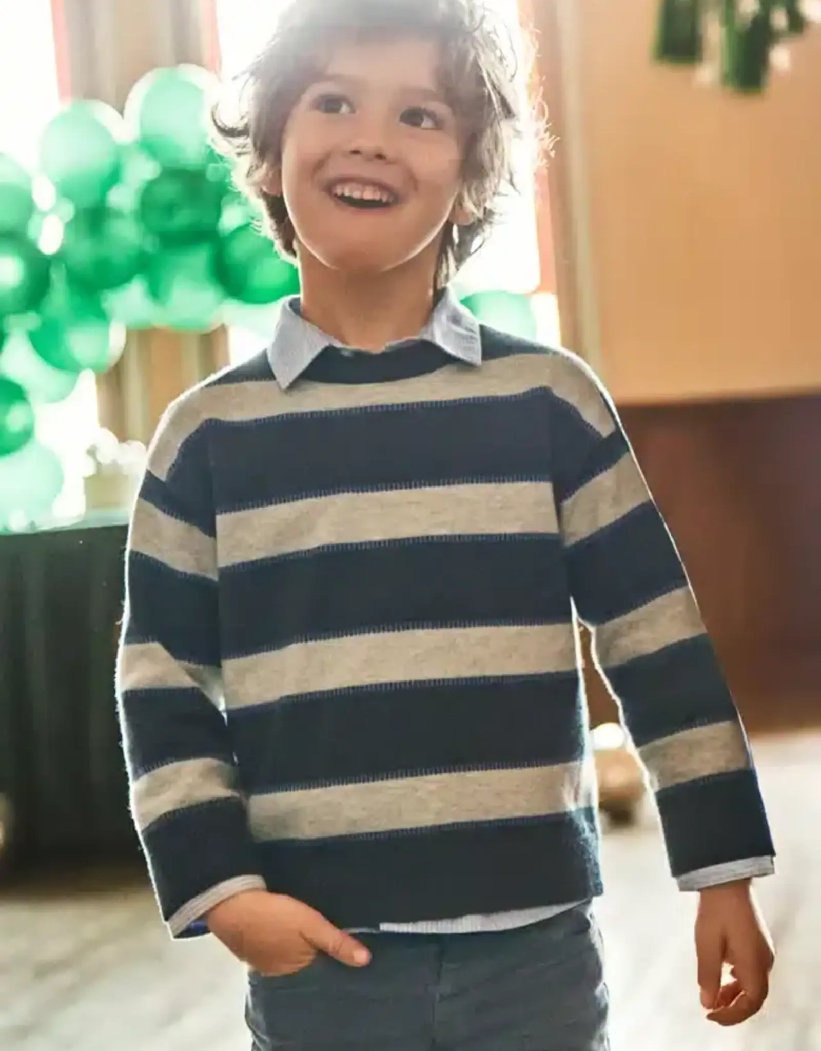 Mayoral Eclipse Black Striped Jumper