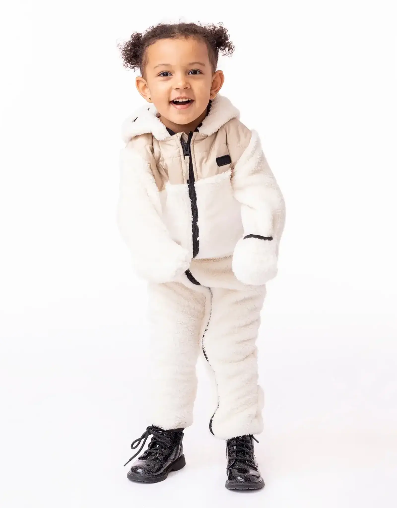 Noruk Beige Hooded One Piece