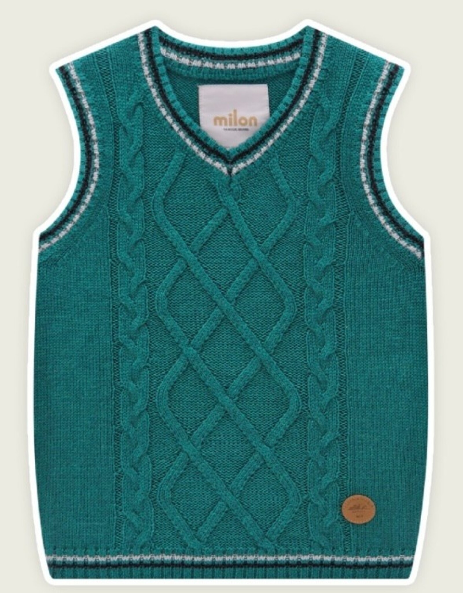 Milon Winter Green Knit Vest