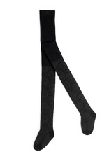 Deux Par Deux Anthracite Wild Flower Seed Tights