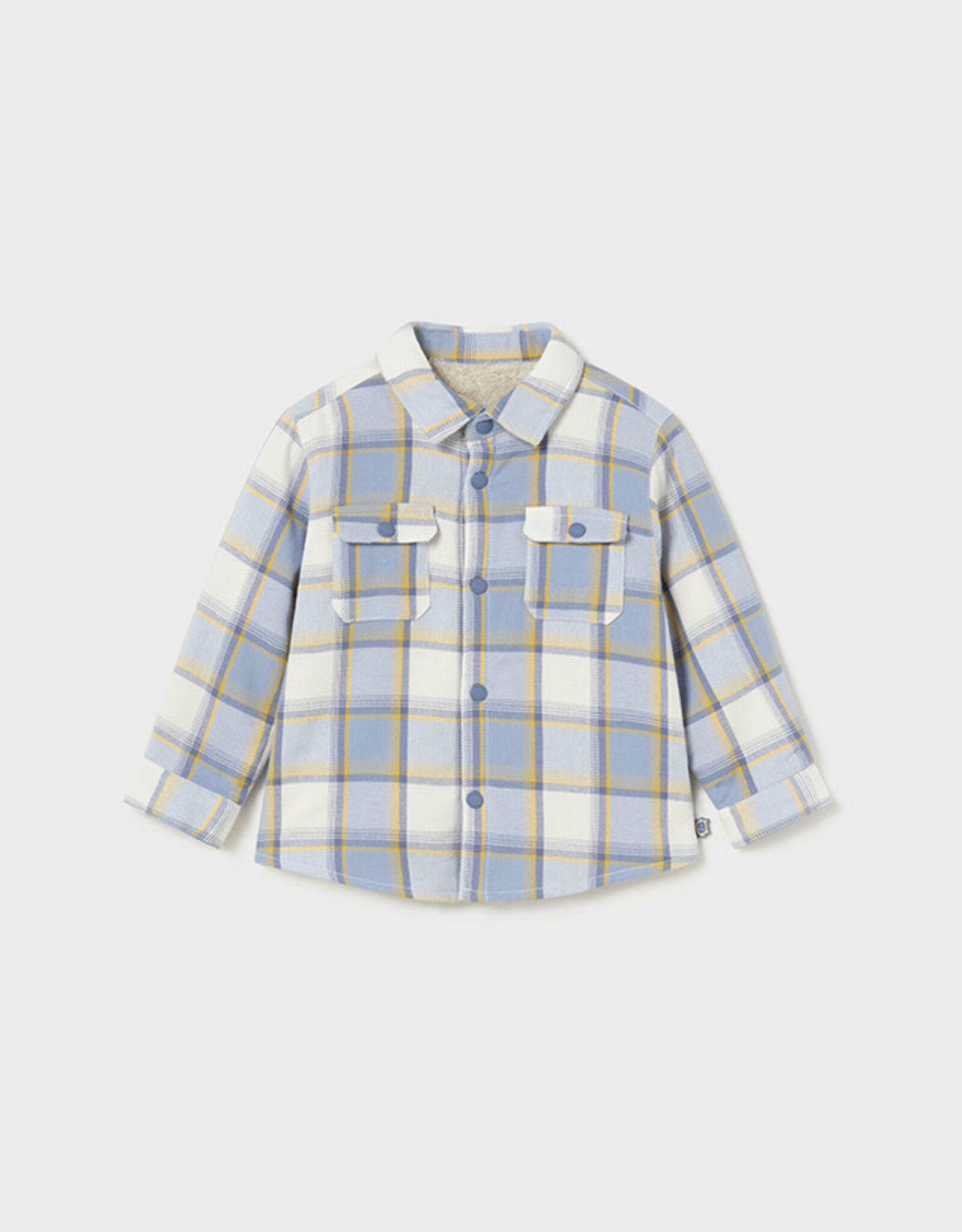 Mayoral Warm Glacial Flannel Button Shirt