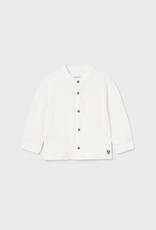 Mayoral Cream Button Long Sleeve Toddler Boys