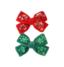 Bows Arts Velvet Sequin Bow