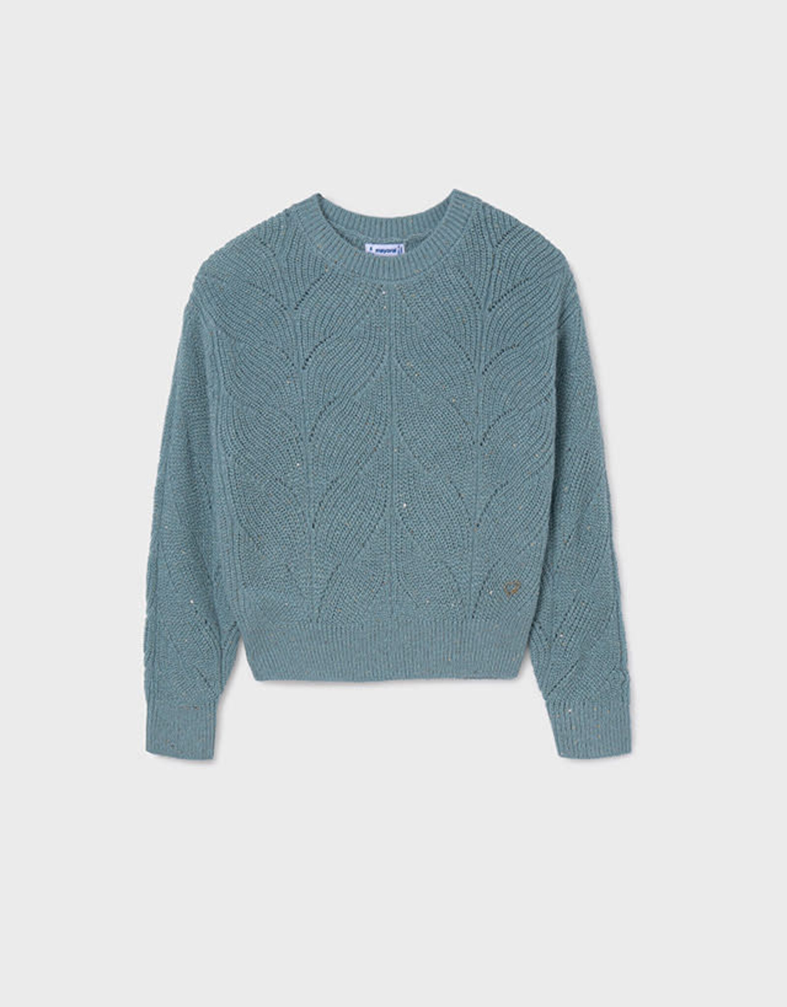 Mayoral Lake Blue Sequins Sweater