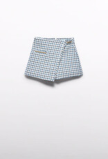 Abel & Lula Cerulean Houndstooth Pant Skirt