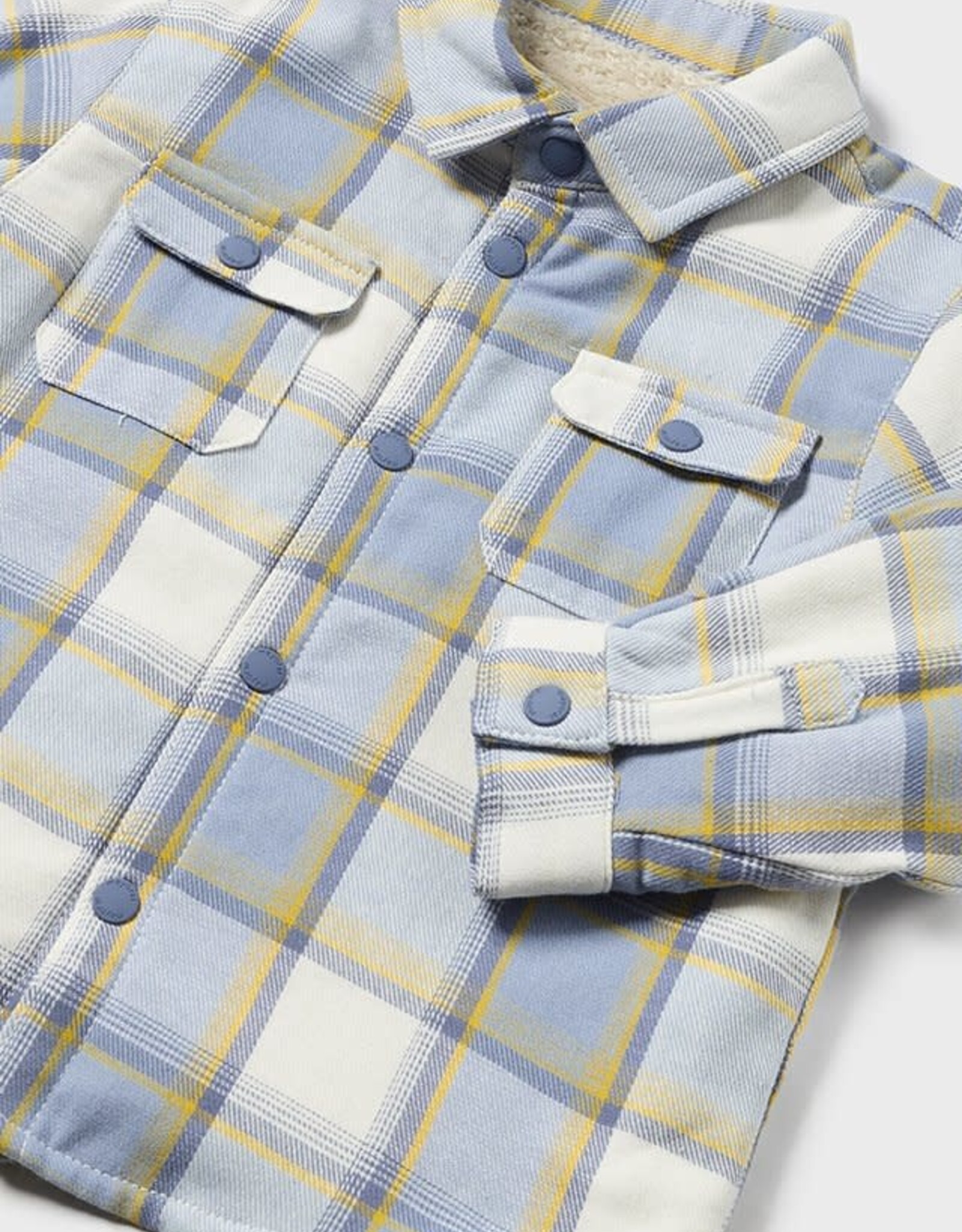 Mayoral Warm Glacial Flannel Button Shirt