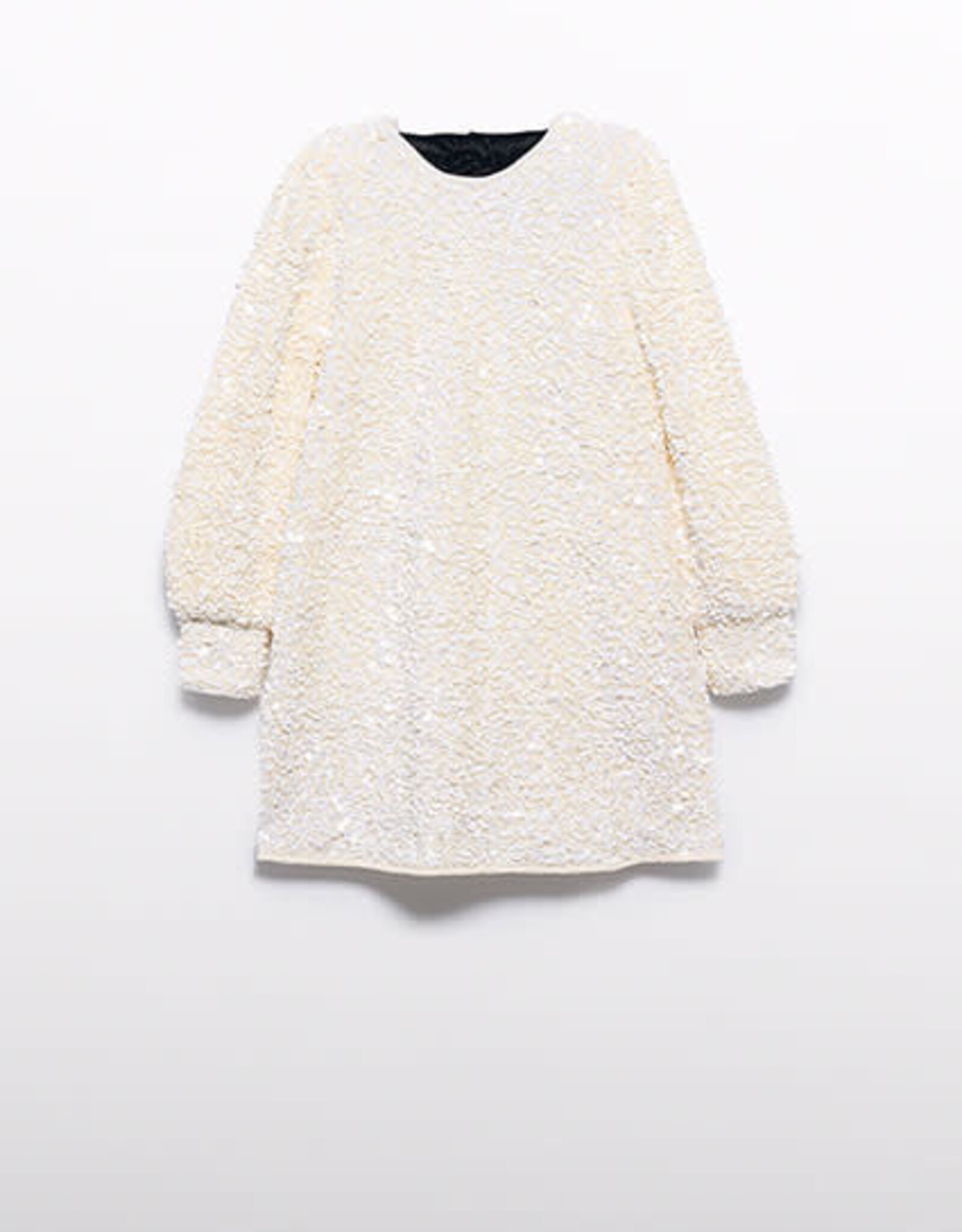 Abel & Lula Cream Sequien Velvet Dress