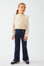 Abel & Lula Dark Denim Wide Leg Pant