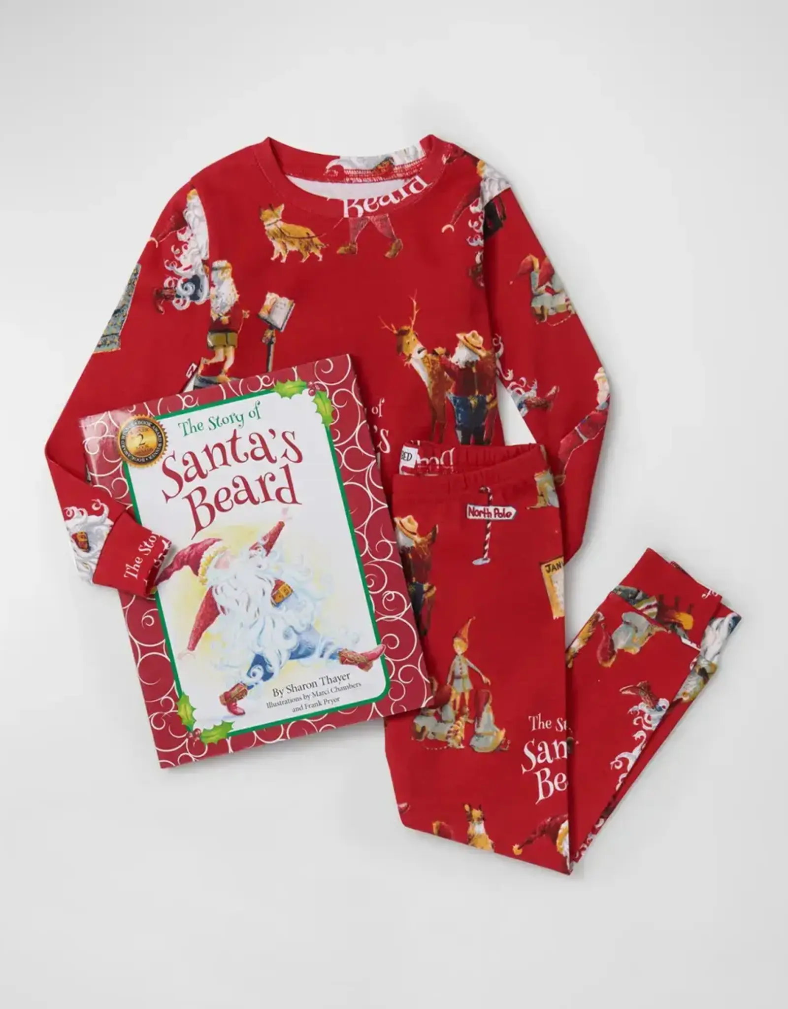 Books to Bed Santa's Beard Book & PJ Set